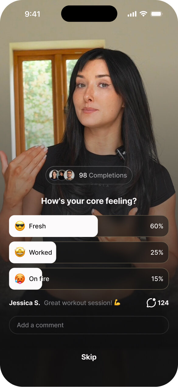 A coach’s poll asking how your core is feeling